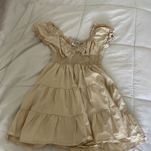 Nude Princess Polly Picnic Dress- Size 8